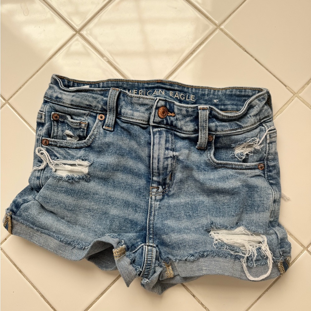 American Eagle Outfitters Women's Blue Denim Shorts